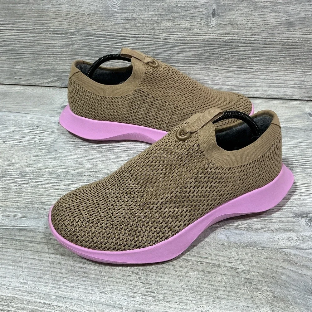 Allbirds TD Tree Dasher Relay Shoes Sneakers Walking Brown Pink Men's Size 10 US